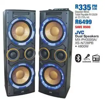 OK Furniture JVC Dual Speakers offer