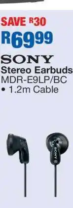 OK Furniture SONY Stereo Earbuds MDR-E9LP/BC offer