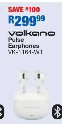 OK Furniture Volkano Pulse Earphones VK-1164-WT offer