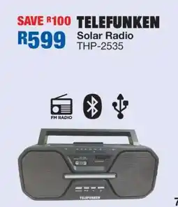 OK Furniture TELEFUNKEN Solar Radio THP-2535 offer