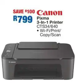 OK Furniture Canon Pixma 3-In-1 Printer CTS34/640 offer