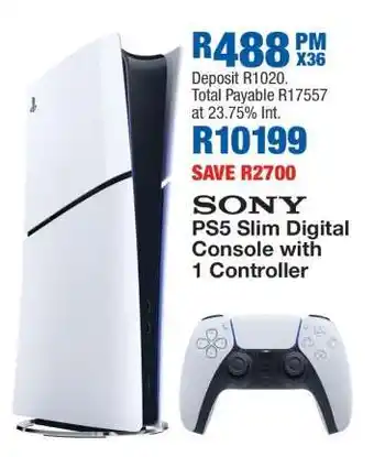 OK Furniture SONY PS5 Slim Digital Console with 1 Controller offer