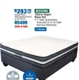 OK Furniture Restonic 152cm Vegas Base Set offer