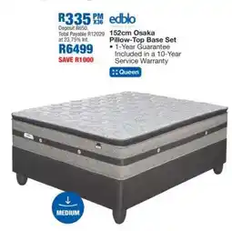 OK Furniture 152cm Osaka Pillow-Top Base Set offer
