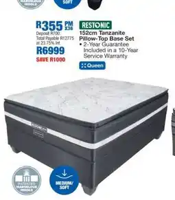 OK Furniture Restonic 152cm Tanzanite Pillow-Top Base Set offer