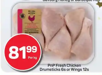 Pick n Pay PnP Fresh Chicken Drumsticks 6s or Wings 12s offer