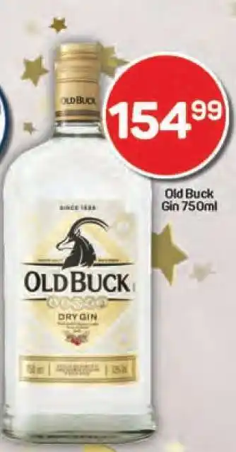 Pick n Pay Old Buck Gin 750ml offer