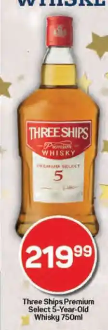 Pick n Pay Three Ships Premium Select 5-Year-Old Whisky 750ml offer