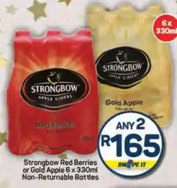 Pick n Pay Strongbow Red Berries or Gold Apple 6 x 330ml offer