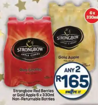 Pick n Pay Strongbow Red Berries or Gold Apple 6 x 330ml offer