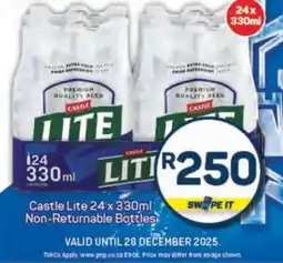 Pick n Pay Castle Lite 24 x 330ml offer