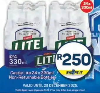 Pick n Pay Castle Lite 24 x 330ml offer