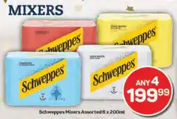 Pick n Pay Schweppes Mixers Assorted 6 x 200ml offer
