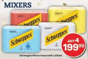 Pick n Pay Schweppes Mixers Assorted 6 x 200ml offer