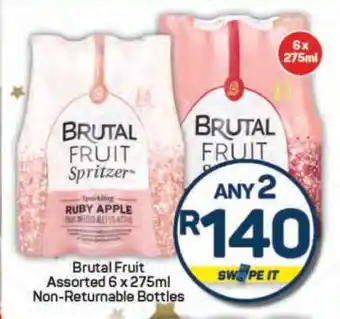 Pick n Pay Brutal Fruit Assorted 6 x 275ml Non-returnable Bottles offer