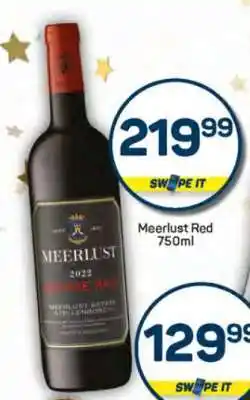 Pick n Pay Meerlust Red 750ml offer