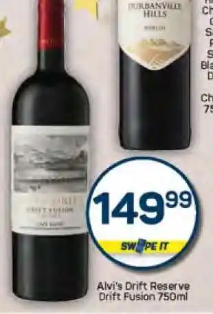 Pick n Pay Alvi's Drift Reserve Drift Fusion 750ml offer
