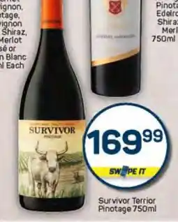 Pick n Pay Survivor Terrior Pinotage 750ml offer