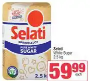 Spar Selati White Sugar-2.5Kg Each offer