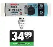 Spar Spar Budget Refuse Bags-20s Each offer
