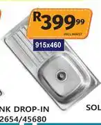 K Carrim Sink Drop-In 915 x 460 Including Waste 42654/45680 offer