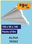 K Carrim Alina Cornice Packs Of 8m 100 x 95 x 140 39362-Per M offer