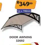 K Carrim Door Awning 1m x 700mm 32692 offer