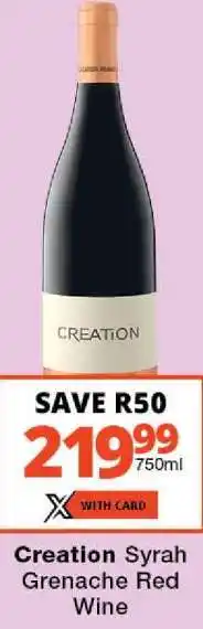 Checkers Creation Syrah Grenache Red Wine offer
