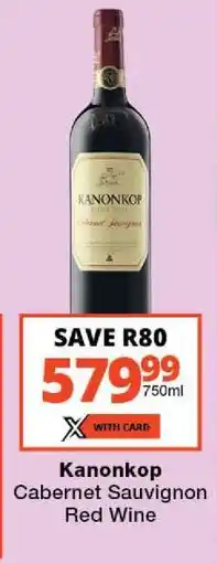 Checkers Kanonkop Cabernet Sauvignon Red Wine offer