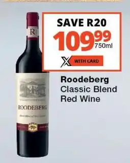 Checkers Roodeberg Classic Blend Red Wine offer