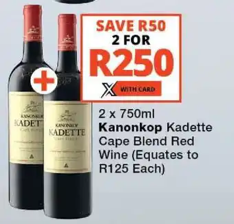 Checkers Kanonkop Kadette Cape Blend Red Wine offer