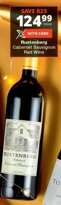 Checkers Rustenberg Cabernet Sauvignon Red Wine offer