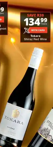 Checkers Tokara Shiraz Red Wine offer