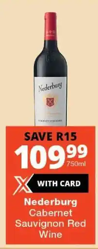 Checkers Nederburg Cabernet Sauvignon Red Wine offer