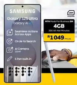MTN Samsung Galaxy S25 Ultra offer