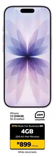 MTN iPhone 17 (256GB) offer
