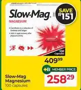 Dis-Chem Slow Mag Magnesium 100 Capsules offer