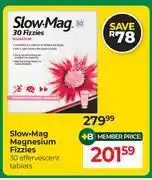 Dis-Chem Slow Mag Magnesium Fizzies 30 Effervescent Tablets offer