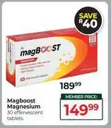 Dis-Chem Magboost Magnesium 30 Effervescent Tablets offer