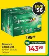Dis-Chem Berocca Complete 30 Film Coated Tablets offer