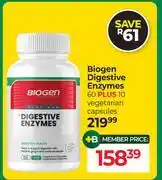 Dis-Chem Biogen Digestive Enzymes 60 Plus 10 Vegetarian Capsules offer