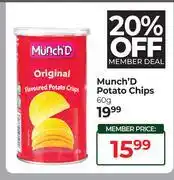 Dis-Chem Munch'D Potato Chips-60g offer