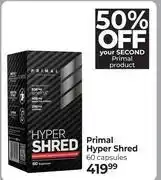 Dis-Chem Primal Hyper Shred 60 Capsules offer
