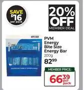 Dis-Chem PVM Energy Bite Size Energy Bar-200g offer