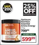 Dis-Chem Optimum Nutrition Essential Amino Energy-270g offer
