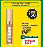 Dis-Chem Revlon Super Lustrous Glimmer Lip Gloss offer