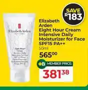Dis-Chem Elizabeth Arden Eight Hour Cream Intensive Daily Moisturizer For Face SPF15 PA++-50ml offer