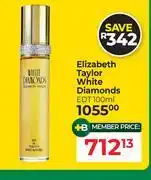 Dis-Chem Elizabeth Taylor White Diamonds EDT-100ml offer