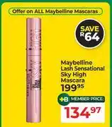 Dis-Chem Maybelline Lash Sensational Sky High Mascara offer