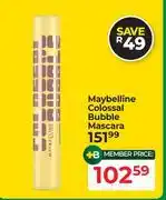 Dis-Chem Maybelline Colossal Bubble Mascara offer